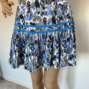 Tail Floral Blue and Black Women's Activewear Skort for Golf or Tennis Size M